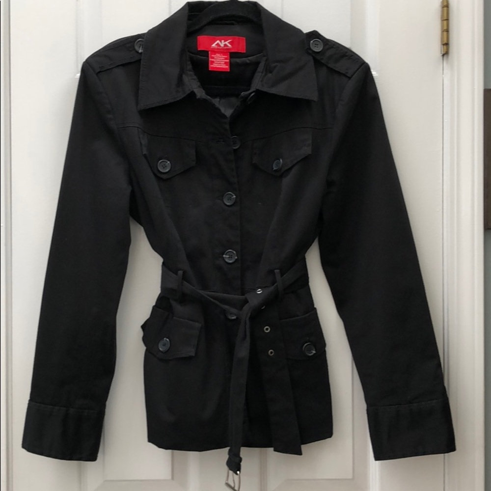 Anne Klein Sport black safari jacket.